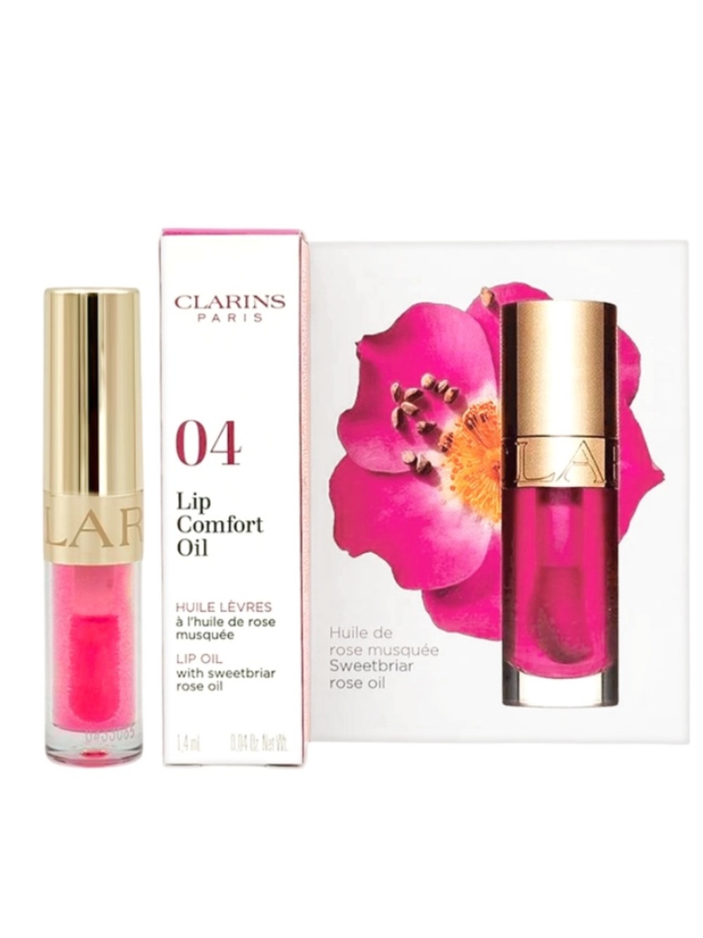 Clarins NIB Lip Comfort Hydrating Oil 04 Pitaya Deluxe Size